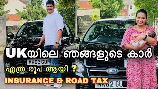 UKയിലെ ഞങ്ങളുടെ കാർ  എത്ര രൂപ ആയി  റോഡ് tax  Car petrol Expense  Insurance എത്രയായി [upl. by Shivers108]