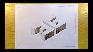 LEZIONE T05ASSONOMETRIA ISOMETRICA DI UNA SCRITTA TRIDIMENSIONALE 3G [upl. by Dralliw188]