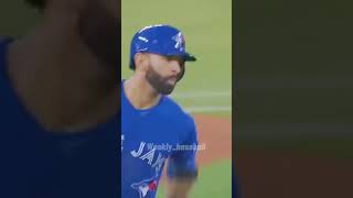 Jose Bautista CRAZY bat flip baseballedits mlb shorts [upl. by Amesari986]