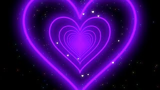 Heart Background 💜Purple Motion Graphics Heart Background  Rotating Heart Animation [upl. by Birgit]