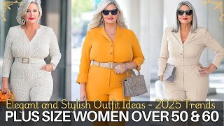 Elegant and Stylish Outfit Ideas for Plus Size Women Over 50 amp 60 – Embrace 2025 Fashion Trends [upl. by Rehpotsyrhc106]