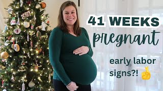 41 WEEKS PREGNANT  OVERDUE  ANY EARLY LABOR SIGNS [upl. by Ajaj]