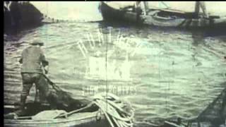 Fishing for Dolphins in the Danube 1930s  Film 90284 [upl. by Nahte]