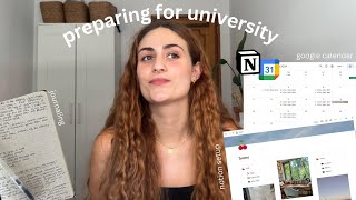 preparing for university  notion tour journaling google calendar [upl. by Tennek]