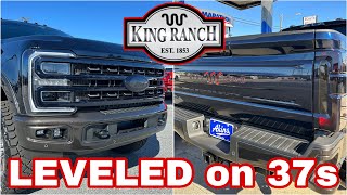 2024 Ford F250 King Ranch 25quot Leveled on 37sAntimatter BlueDarkened Bronze COVERT [upl. by Karrah470]