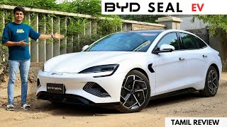 BYD SEAL EV  650KMS IN ONE CHARGE  Detailed Tamil Review [upl. by Appel896]