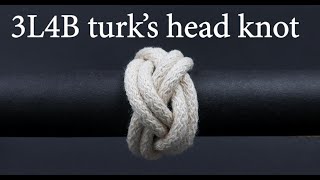 3L4B turks head knot Woggle knot [upl. by Cuthbert597]