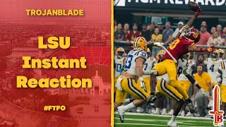 quotWHERES FINEBAUM ATquot  USC LSU Instant Reaction [upl. by Yenoh509]