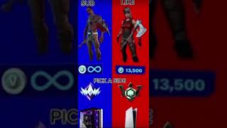 Pick a Side Fortnite edition fortnite likeandsubscribe [upl. by Villiers660]