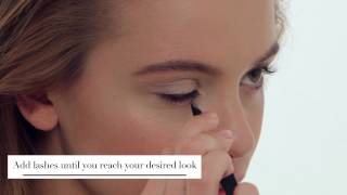 Eylure Howto Apply Individual Lashes [upl. by Atinel]