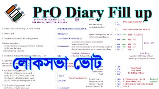 Loksabha Vote  Presiding Officer Diary Filling Process All situation [upl. by Lenoel]