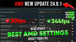 AMD Software Adrenalin Edition 2491 ✅  AMD New Update 2491  Best AMD Settings For Gaming [upl. by Acinod]