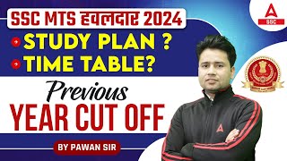 SSC MTS 2024  SSC MTS Havaldar Study Plan Time Table Previous Year Cut Off  By Pawan Sir [upl. by Ahsyla]