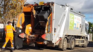 2017 Dennis Elite 6 Split Bin Lorry Collecting Recycling In West Oxfordshire [upl. by Ydneh587]