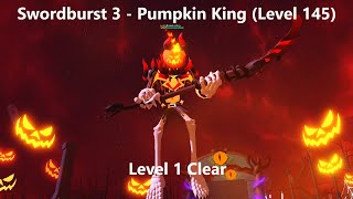 Swordburst 3  Pumpkin King Level 1 Clear [upl. by Ketti]