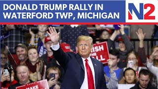 LIVE President Donald Trump Get Out The Vote Rally in Waterford Twp Michigan  NEWSMAX2 [upl. by Ahsyen]