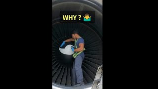 AIRCRAFT TURBINE JET ENGINE STOPPING with your body 🤷‍♂️in 2023 youtubeshorts [upl. by Aneekal]