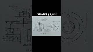 flanged pipe joint figure for dmm studentsmachinery drawing plz subscribe my channel 🙏🙏🇮🇳🇮🇳 [upl. by Neumann]