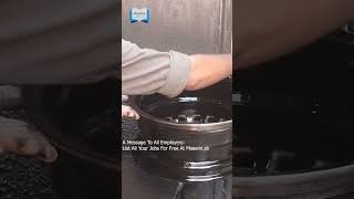 Car Alloy Tire Rim Painting Process  Moawinpk [upl. by Gasper903]