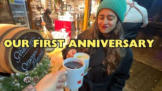 Our First ANNIVERSARY got spoiled 😳  Viennas CHRISTMAS Market  OBB NIGHTJET [upl. by Ecarret987]