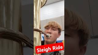 Sleigh Ride  On tuba music tuba [upl. by Neleb]