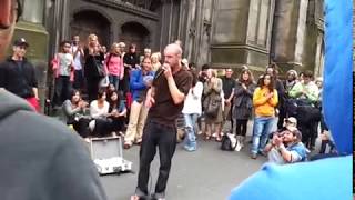 Dave Crowe Blows Speaker During Extreme Dubstep Beatboxing Performance [upl. by Eelyk]