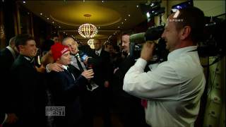 AFL 09 Brendan Fevola Drunk at the Brownlow Medal Evening [upl. by Kifar]