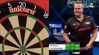 Simon Whitlock walks way off the oche vs Dirk van Duivenbode [upl. by Letnoj]