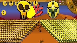 Army Giant Griffon VS Army Giant Sparton Gold  Stick War Legacy [upl. by Anawal]