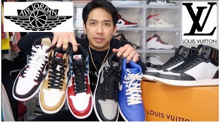 Louis Vuitton Rivoli Sneaker Review  Jordan 1 Comparison and On Feet [upl. by Trever523]