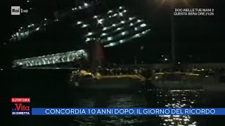 Concordia 10 anni dopo il giorno del ricordo  La vita in diretta 13012022 [upl. by Ymmak]