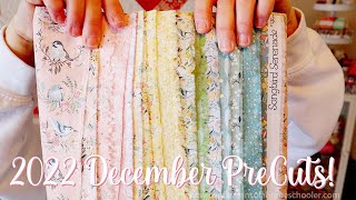 2022 December PreCuts Quilt Box Quilt Box Unboxing [upl. by Kram]