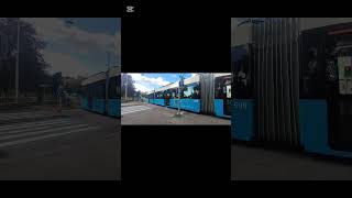 Linje 1 nach Östra sjukhuset M33 Einfahrt in Göteborg Stockholmsgatan tram shorts capcut [upl. by Minny496]