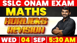 SSLC MATHS ONAM EXAM  HORLICKS REVISION  LIVE  MS SOLUTIONS [upl. by Ardnnaed184]