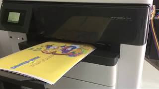 HP OFFICE JET PRO 7740  Unboxing amp Com Bulk HP 7740 프린트기 무한 공급기 설치 [upl. by Annawat]