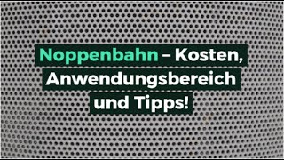 Noppenbahn – Kosten Anwendungsbereich und Tipps [upl. by Anurb]