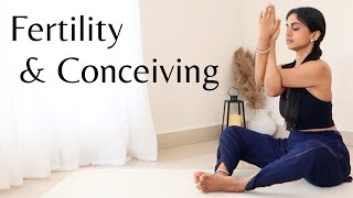 Yoga For Fertility amp Conception  Follicular amp Ovulation Phase  Yoga To Get Pregnant [upl. by Nnahtur743]