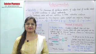 Inorganic Chemistry 43 Radiopharmaceuticals Radio Activity Measurement of Radioactivity [upl. by Votaw]