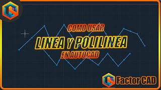 como usar la linea o polilinea en autocad [upl. by Benny957]