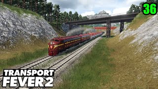 Scenic Rail Line  Transport Fever 2 [upl. by Nyrret]