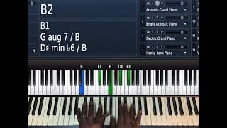 The Blessing Tutorial Simplified B Major [upl. by Yrac]