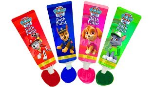 Paw patrol learn colors with finger paint for kids [upl. by Gyatt]