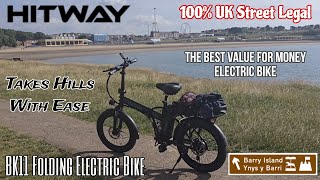 HITWAY BK11 FAT TIRE ELECTRIC FOLDING BIKE UK ROAD LEGAL [upl. by Rettuc]