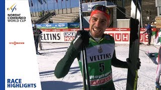 Race Highlights  Rydzek outclasses rivals  Val di Fiemme  Gundersen LH  FIS Nordic Combined [upl. by Amin501]