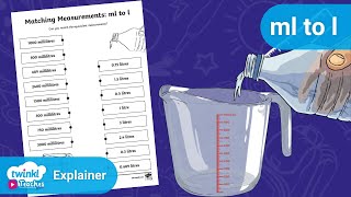 Converting Millilitres to Litres [upl. by Wanyen]