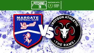 HIGHLIGHTS  LEAGUE 202425  Margate FC v AFC Croydon Athletic FC H  12th October 2024 [upl. by Ahsaeyt]