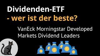 VanEck Morningstar Developed Markets Dividend Leaders ETF  starke Performance auch in Zukunft [upl. by Ojyram]