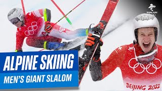 Alpine Skiing  Mens Giant Slalom  Run 1amp2  Full Replay  Beijing2022 [upl. by Alleyn]