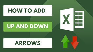 How to Add Up and Down Arrows in Excel excel exceltutorial [upl. by Ayyn736]