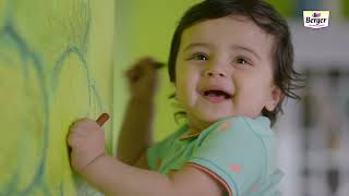 Berger Paints  Easy Clean TVC  Hindi 15 seconds [upl. by Arlette]